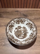 Royal Staffordshire 7.75&rdquo; Brown Tonquin England Serving Bowl VERY RARE - VTG