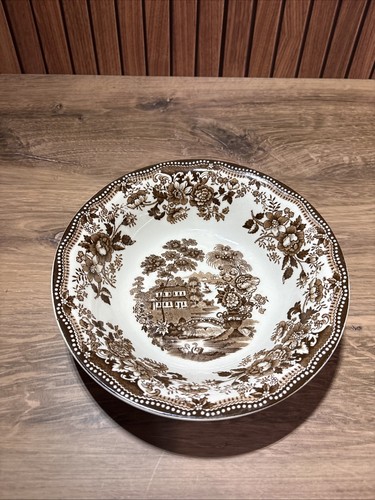 Royal Staffordshire 7.75” Brown Tonquin England Serving Bowl VERY RARE - VTG