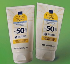 X2 Avon Care Sun+ SENSITIVE Moisturising Sun Cream SPF50 Vitamin D *2 X 150ml* 56.63 per litre