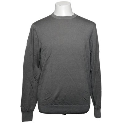 Profuomo, Strickpullover, Größe: L, Grau, Merinowolle, Einfarbig #KBU