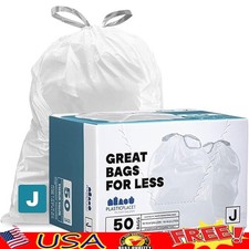 Durable Trash Bags Strong Drawstring Multi-Purpose Eco-Friendly 10-10.5 Gallon