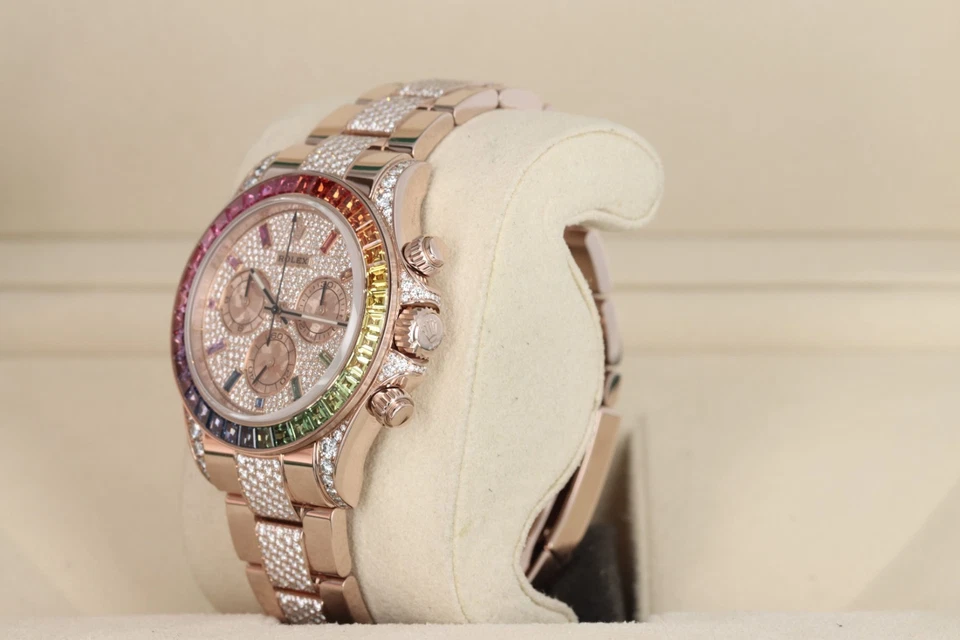 Rolex Cosmograph Rainbow Daytona All Pave Diamond oro rosa de 18 quilates, 116595RBOW Foto 2 de 4