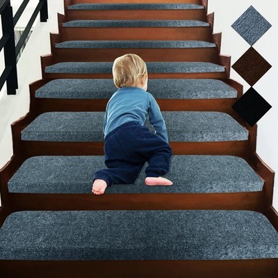Bullnose Self-Adhesive 9''X36'' Stair Treads Carpet Non-Slip and Perfect for In...