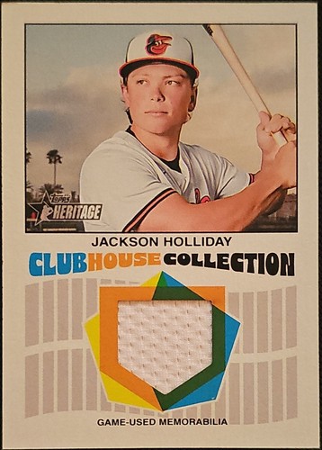 2026 Topps Heritage - Clubhouse Collection Relics Jackson Holliday 
