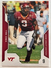2008 Upper Deck NFL Draft Edition #99 Vince Hall Virginia Tech