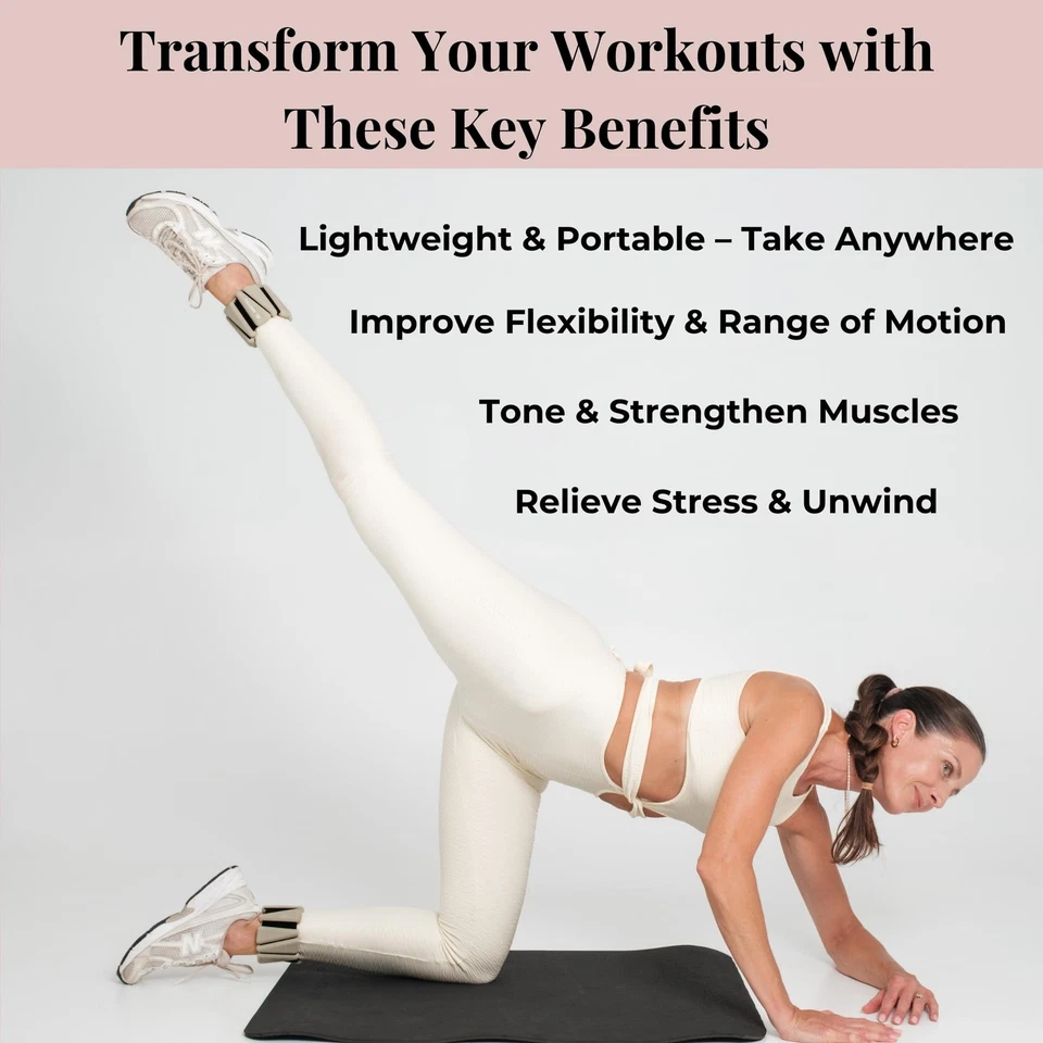 Весы на запястье и лодыжку для женщин — 2 фунта веса на лодыжку (комплект из 2, 1 фунта каждый) |... - Изображение 4 из 4