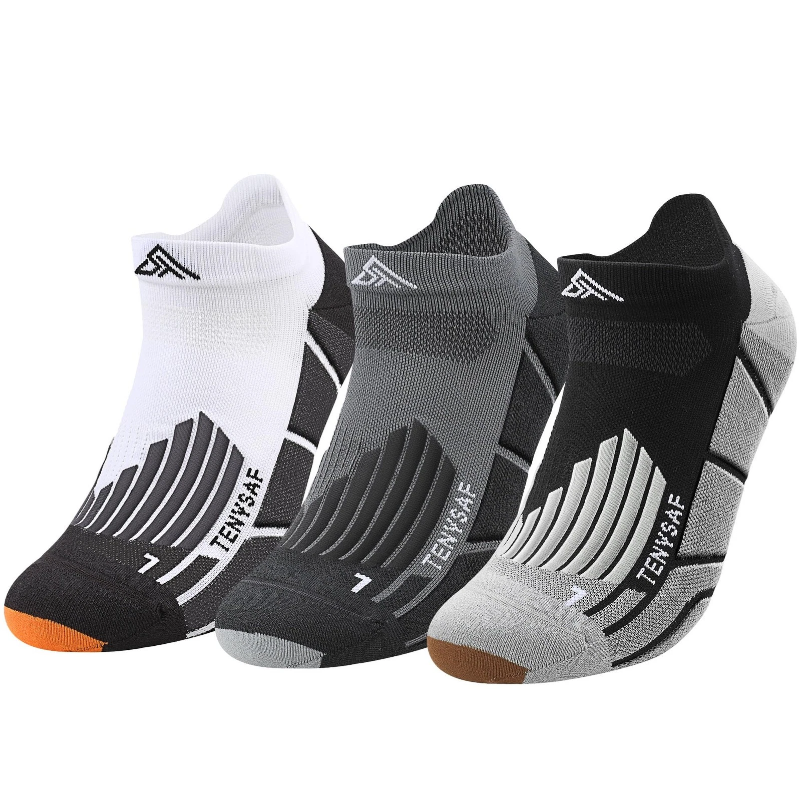 Compression Running Socks for Runners: Low Cut Ankle Socks Anti-Blister Athle...