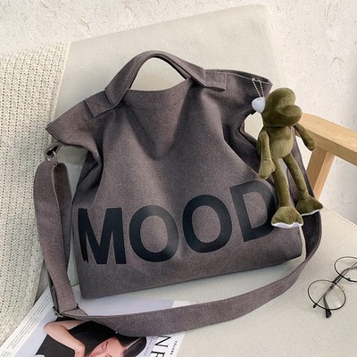 Canvas Bag High Capacity Women's Handbags Shoulder Bags Designer Literary Simpli