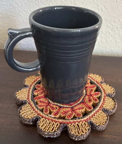 Homer Laughlin FIESTA WARE 18 OZ SLATE Color Thumb Rest Latte Mug