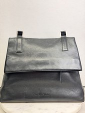 CHANEL Leather Shoulder Women Flap Bag Vintage Black Authentic Certified USA