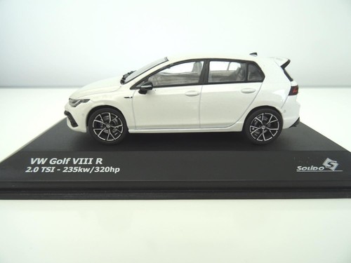 + VOLKSWAGEN VW Golf 8 R Modellauto von Solido in 1:43 weiss neu S4311802