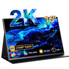 Used  2K 16 Inch 2560x1600 HDR FreeSync Portable Screen Gaming Laptop Monitor