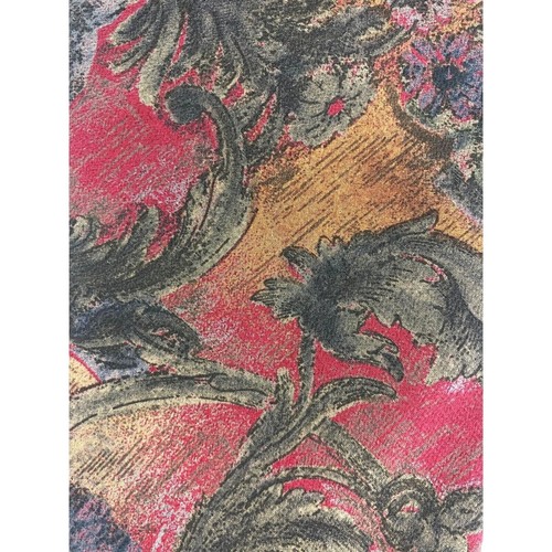 Court House Square 100% Silk Mens Tie Necktie Multicolor Floral Theme Vintage - Picture 2 of 6