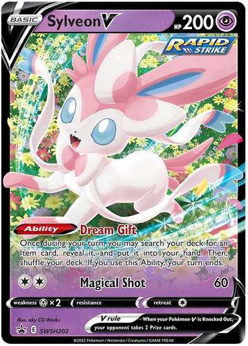 Sylveon V SWSH202 - Black Star Promo - Ultra Rare Pokemon Card - Near Mint (NM)