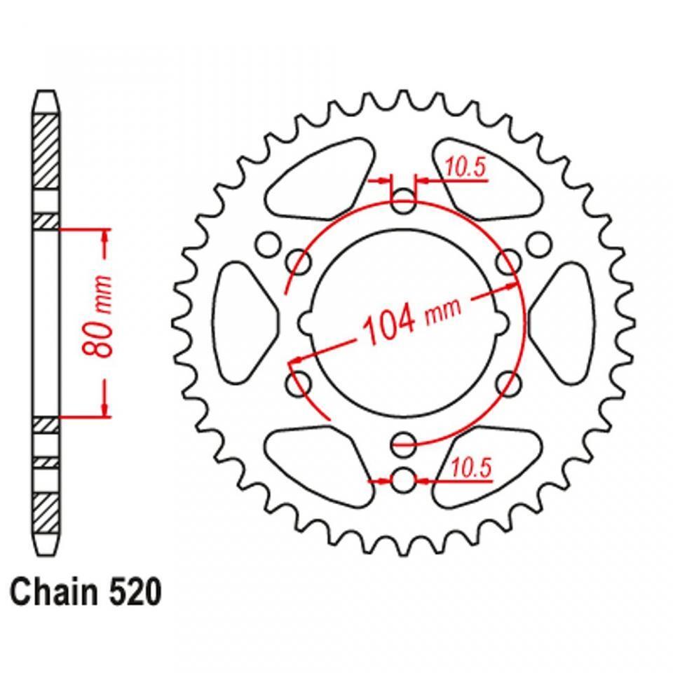 JT Sprockets Zahnkranz fÃ¼r Motorrad Kawasaki 636 ZX6R 20032004