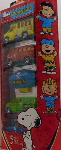 Peanuts Snoopy Matchbox 5 Pack Diecast Set New HTF - Picture 3 of 5