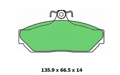 Holden WB Statsman UTE Van Front Ceramic Brake Pad Set (Girlock alloy caliper) - Picture 2 of 2
