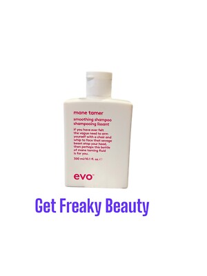 10.1 oz. EVO Mane Tamer Smoothing Shampoo. 300ml. NEW. FREE SHIPPING