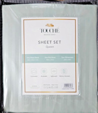 Touche Bedding Series Sheet Set Queen Comfortable Breathable Lightweight SAGE