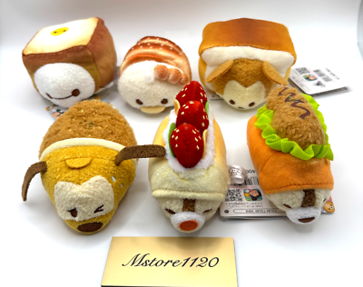 Disney Store 2025 MICKEY'S BAKERY TSUM TSUM Plush FULL Set of 6