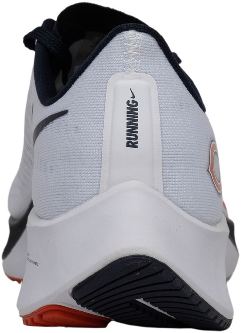 unisex nike white chicago bears zoom pegasus 37 running shoe