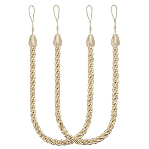 4 Curtain Tieback Tie Backs Holdbacks Handmade Braid Durable Curtains Rope Nylon - Bild 10 von 16