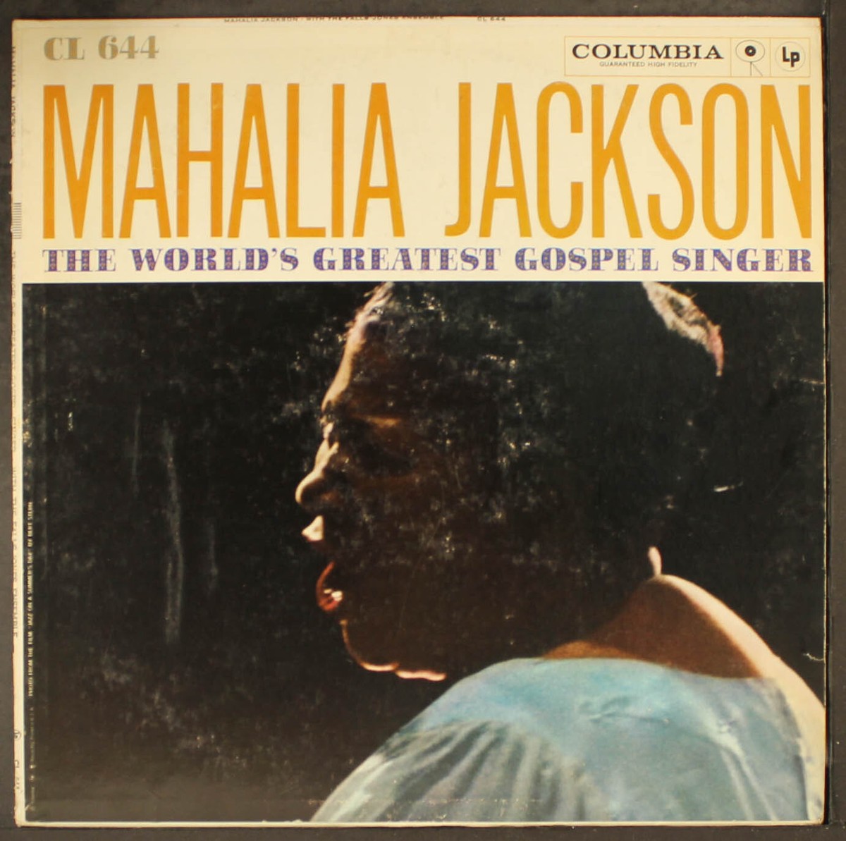 MAHALIA JACKSON: the world's greatest gospel singer COLUMBIA
