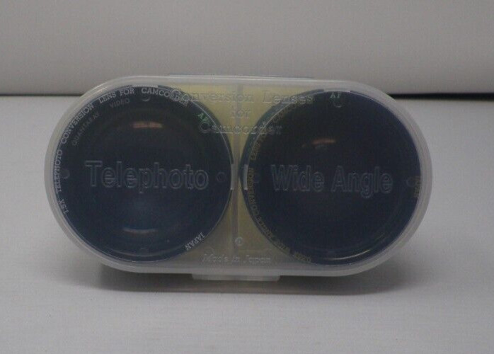 Quantaray 2 Lens Set 1.5x Telephoto & 0.65x Wide Angle Conversion Camcorder