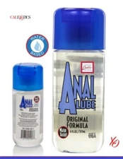 Original Anal Lube Ease Eaze Ese Formula Water-Based Lubricant 6oz (Toy Safe)