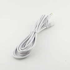 White 3M CCTV DC Power 5.5mm x 2.1mm Female To Male Plug Adapter Extension Cable