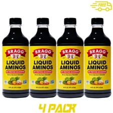 Liquid Aminos, Soy Protein Seasoning, 16 fl oz (473 ml), 4 Pack