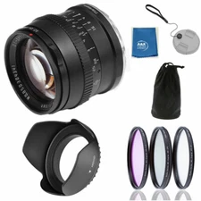 TTArtisan 50mm f/1.2 Lens Kit for Leica L Mount With Filters , Hood , Case +++
