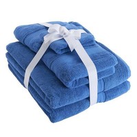 Chaps Home Turkish Cotton Luxury Bath Towel Set - Bright Blue - Set Of 6 on sale Chaps Home Turkish Cotton Luxury Bath Towel Set - Bright Blue - Set Of 6 on sale
