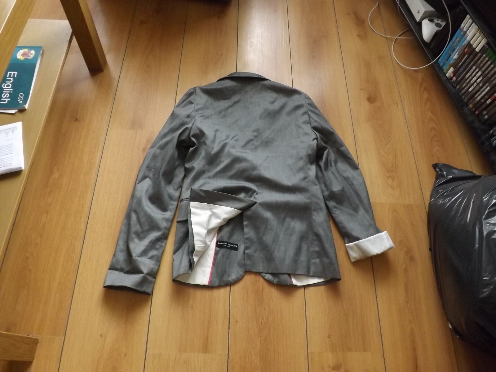 Girl's/Ladies Dorothy Perkins Grey Button Up Blazer/Jacket Size 6 image 8