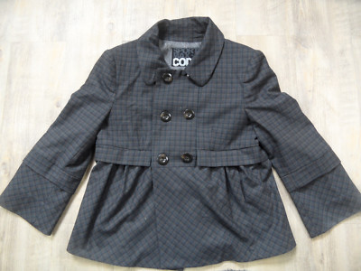 SPORTMAX CODE Max Mara chice karierte Kurzjacke grau Gr. 34 TOP BI318