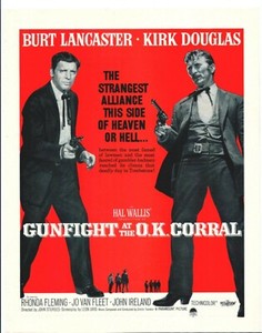 1957 GUNFIGHT AT THE O.K. CORRAL Burt Lancaster  Original Vintage Movie Promo Ad