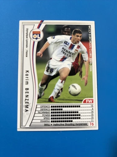 2005-06 Panini WCCF European Clubs Karim Benzema #092/336 Rookie RC