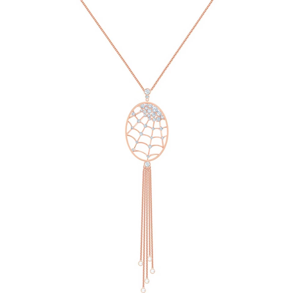 Collar para mujer Swarovski enchapado en oro rosa con precisión tela de araña cristal 5499887