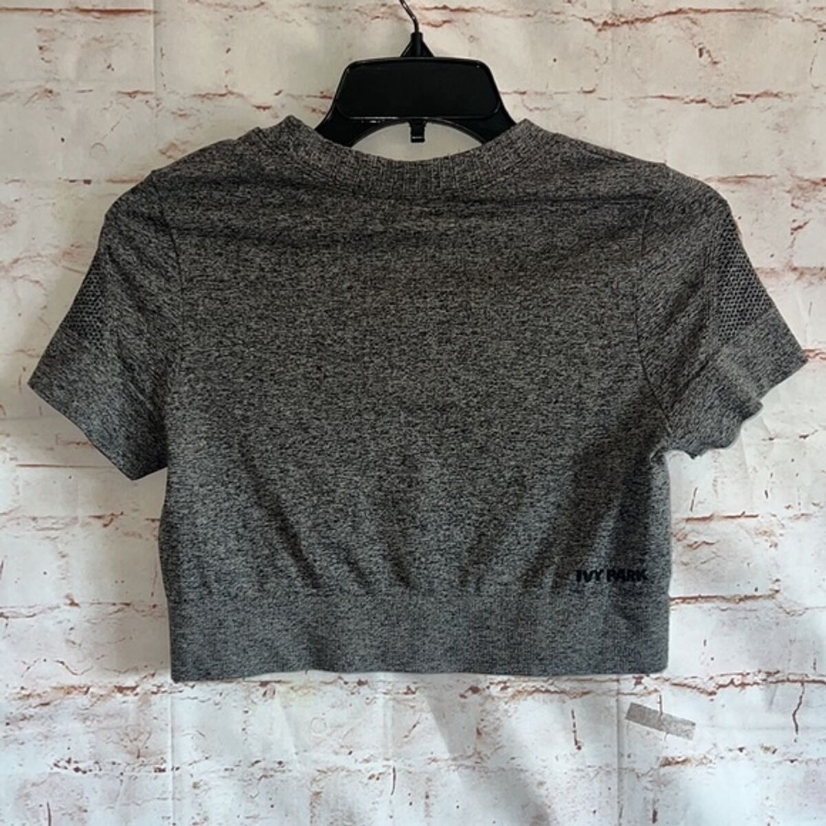 【GROVE】 IVY SAND T-SHIRT / 追跡付 Ivy Park grey crop top work out gym XL seamless short sleeve