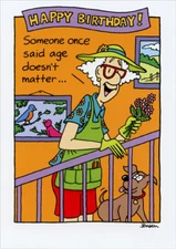 Someone Once Said Funny Birthday Card - Greeting Card by Oatmeal Studios