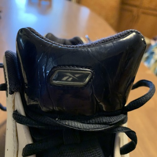 REEBOK Hexalite White Navy LOGO Men Size 11.5 Basketball Sneakers Very Nice !!! - Picture 12 of 21