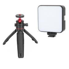 CAMVATE Tabletop Mini Camera Ball Head Tripod+ Camera LED Pocket Video Light