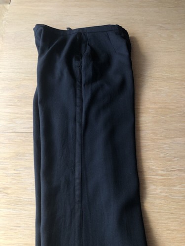 Ladies 100% Wool Tailored Trousers Size 10P By LAURA ASHLEY -Sides Satin Detail - Picture 20 of 20