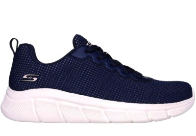 SKECHERS WOMENS BOBS B FLEX VISIONARY ESSENCE MEMORY FOAM #117346/NVY