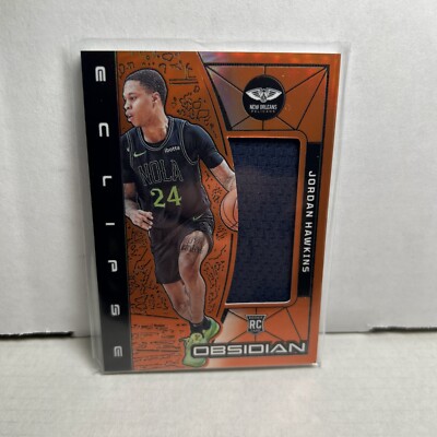 2023-24 Obsidian Jordan Hawkins RC Orange Flood Eclipse Patch 53/99 Pelicans 
