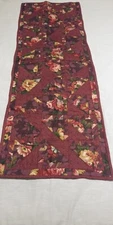 VTG Deep  Purple & Reddish Table Runner Patchwork Quilted  51 X 17 In.