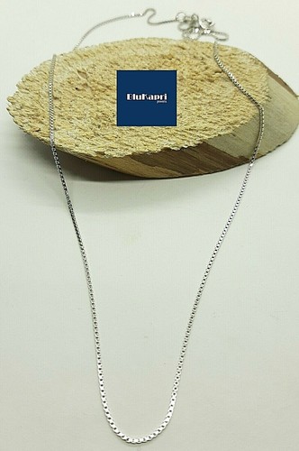 Collana Girocollo Argento 925 rodiato mod. veneziana std - Foto 7 di 11