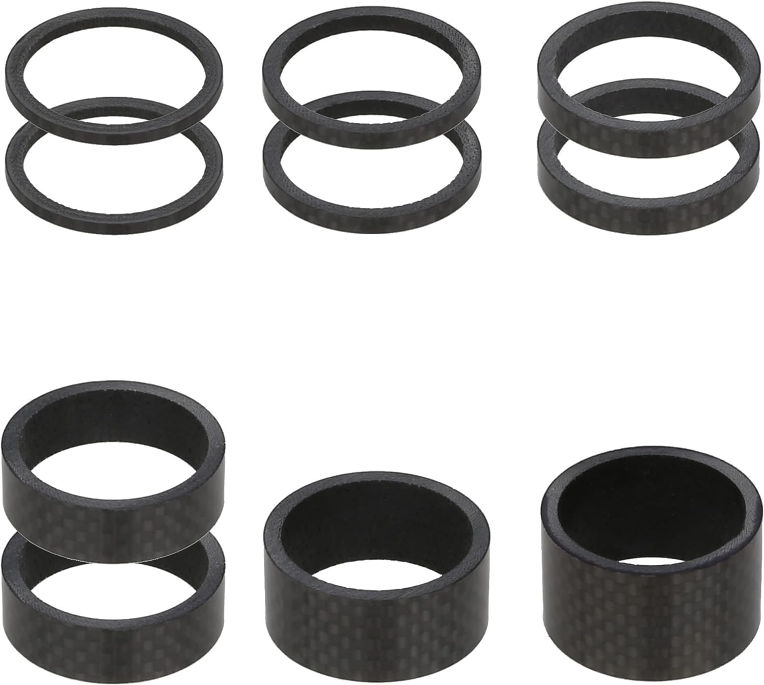 Carbon Fiber Bike Bicycle Fork Steerer Headset Spacers 1-1/8