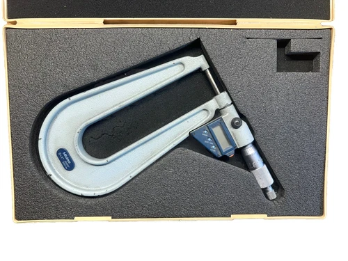 Nice Mitutoyo 389-711-30 6" Depth Micrometer, 0-1", .00005"