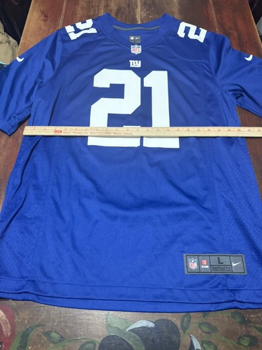 New York Giants Jersey Mens Large Blue Collin #21 Football NFL Nike - Picture 8 of 9